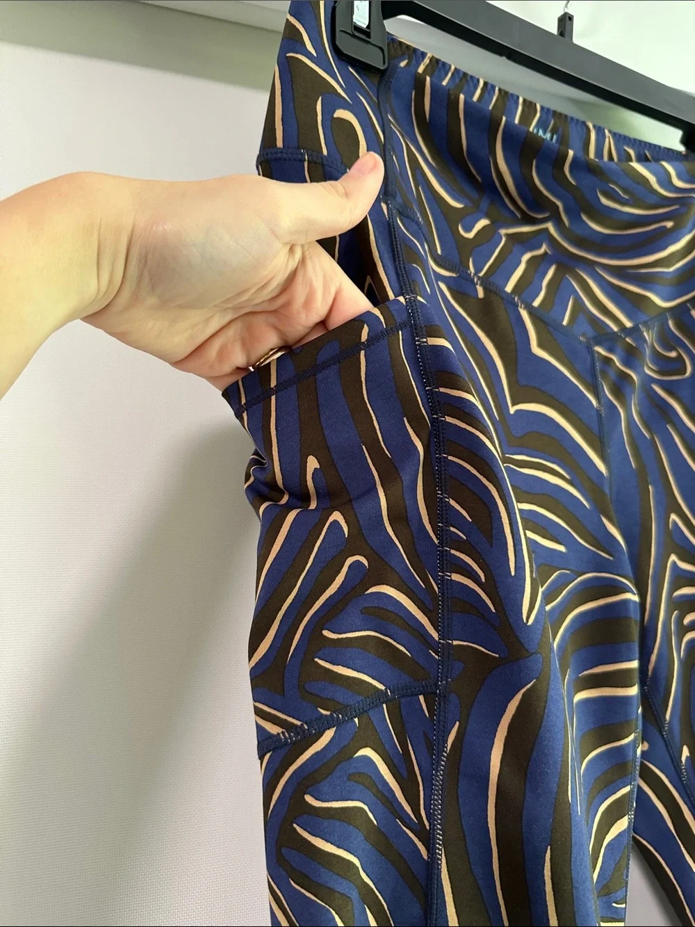 J.McLaughlin Wave-Print Zip Jacket  & Leggings Set